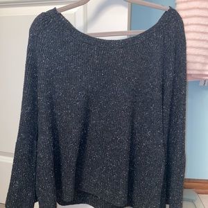 CJLA Gray Speckled Sweater